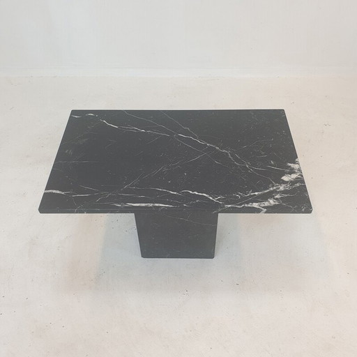 Italiaanse marmeren vintage salontafel, jaren 1980