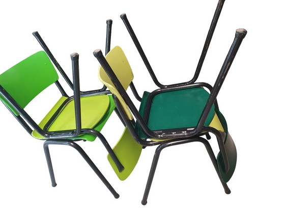 Image 1 of 2148 Industriele Vintage Schoolstoelen Stoelen