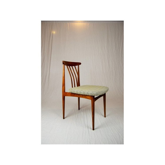 Image 1 of Set van vier beklede eetkamerstoelen, Tsjecho-Slowakije - 1960