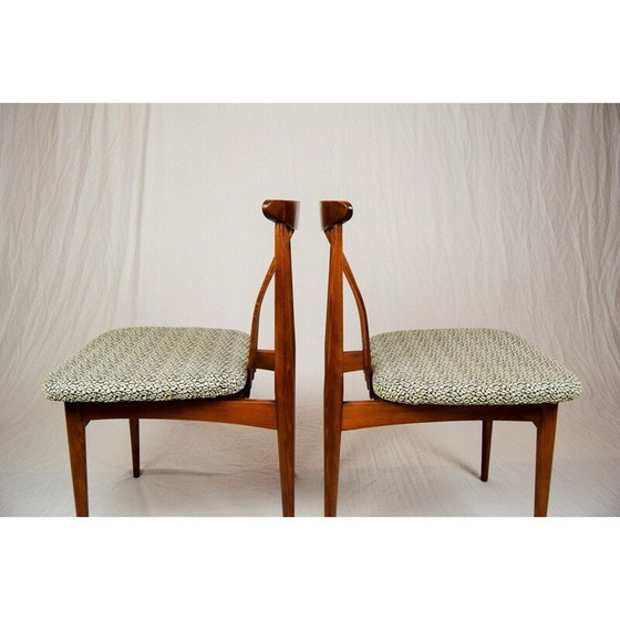 Image 1 of Set van vier beklede eetkamerstoelen, Tsjecho-Slowakije - 1960