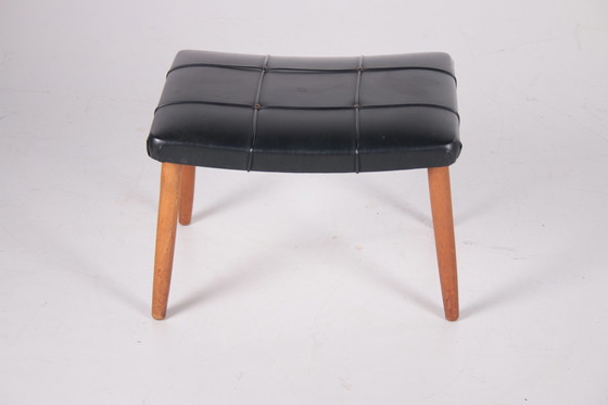 Image 1 of Deense vintage poef of hocker uit de 1960