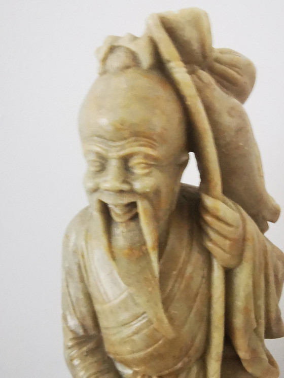 Image 1 of Beeld, Speksteen, Chinese Geluksgod Shou