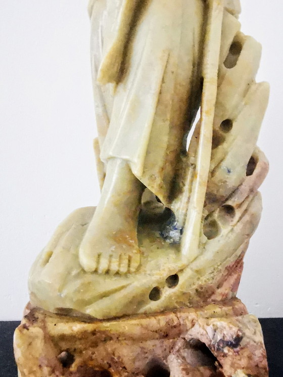 Image 1 of Beeld, Speksteen, Chinese Geluksgod Shou