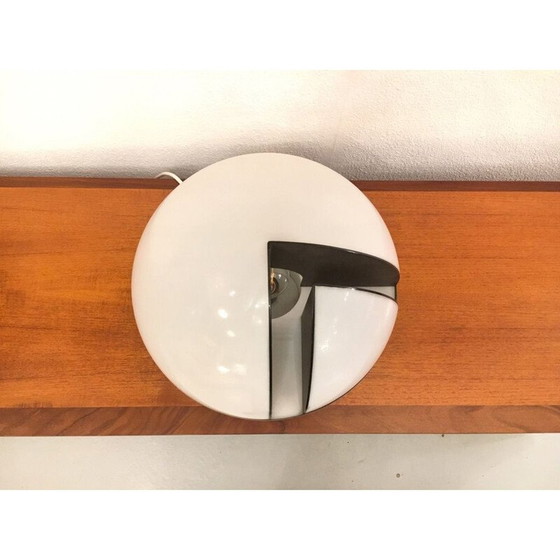 Image 1 of Vintage paddestoel lamp in plexi en roestvrij staal, 1970