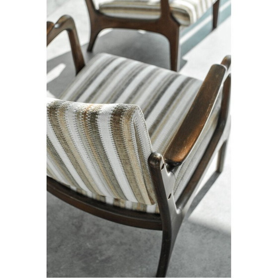 Image 1 of Vintage Deense teakhouten fauteuil