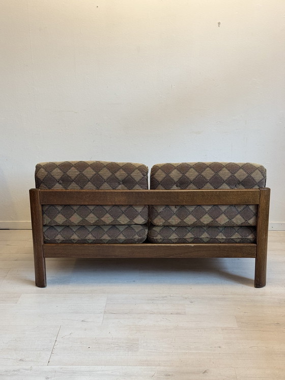 Image 1 of Vintage Design Lounge Bankje Tweezit Jaren ‘70