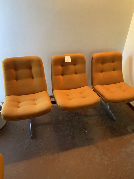 Vintage Artifort Wachtkamerbankje Designer Geoffrey Harcourt