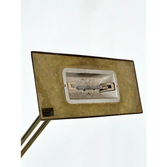 Image 1 of Verstelbare vintage vloerlamp in massief messing, Italië 1970