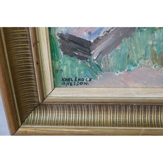 Image 1 of Vintage litho van Karl Enock Ohlsson, Denemarken 1949