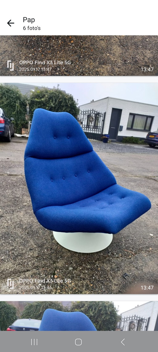 1 x Artifort fauteuil Geoffrey Harcourt F510