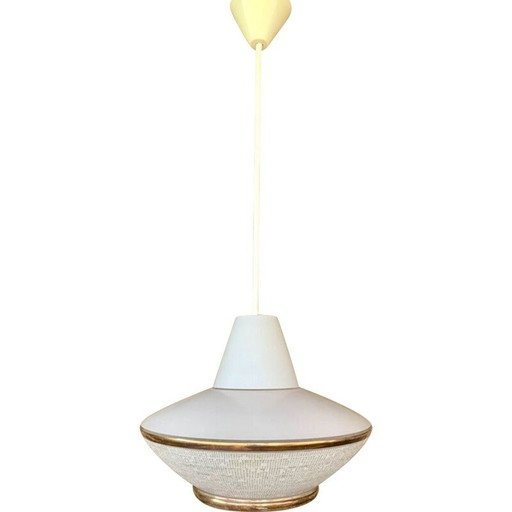 Vintage Ufo opaline hanglamp, 1950-1960