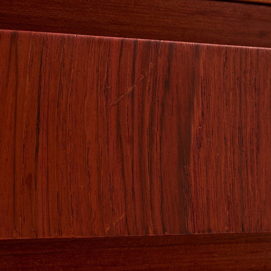 Image 1 of Mk10403 Gerestaureerd teak bureau