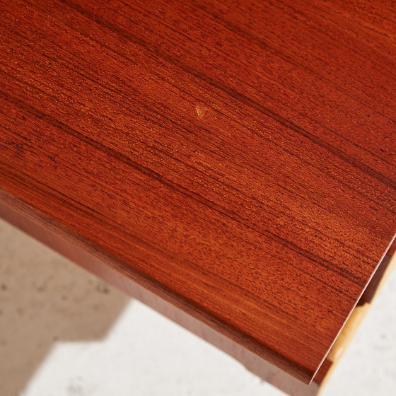 Image 1 of Mk10403 Gerestaureerd teak bureau