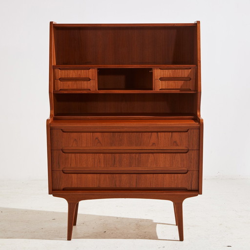 Mk10403 Gerestaureerd teak bureau