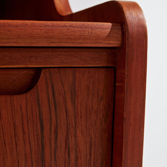 Image 1 of Mk10403 Gerestaureerd teak bureau