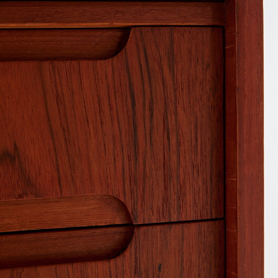 Image 1 of Mk10403 Gerestaureerd teak bureau