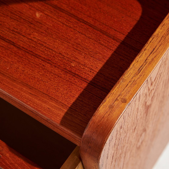 Image 1 of Mk10403 Gerestaureerd teak bureau