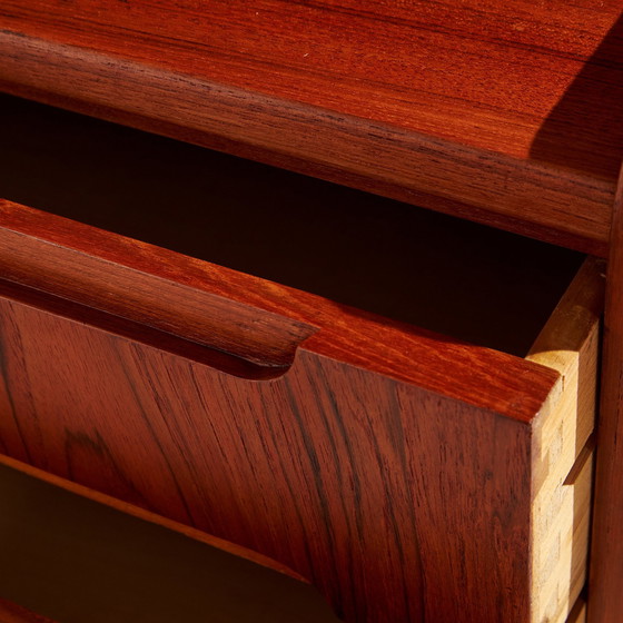 Image 1 of Mk10403 Gerestaureerd teak bureau