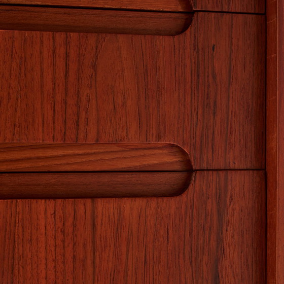 Image 1 of Mk10403 Gerestaureerd teak bureau