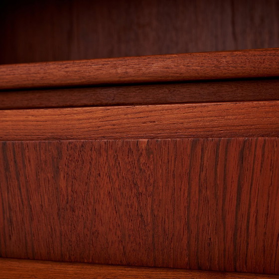 Image 1 of Mk10403 Gerestaureerd teak bureau