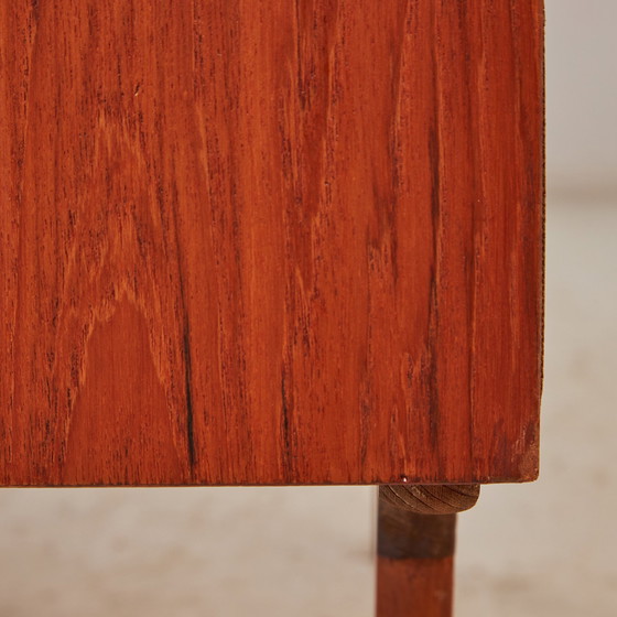 Image 1 of Mk10403 Gerestaureerd teak bureau