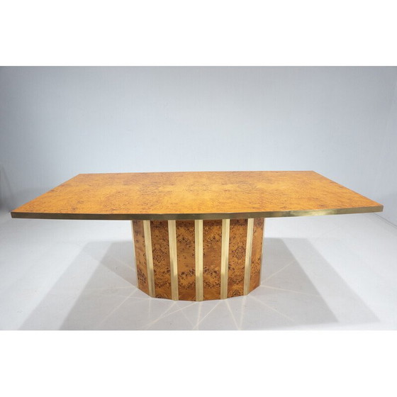 Image 1 of Mid Century eettafel in essenhout nerf, Italië