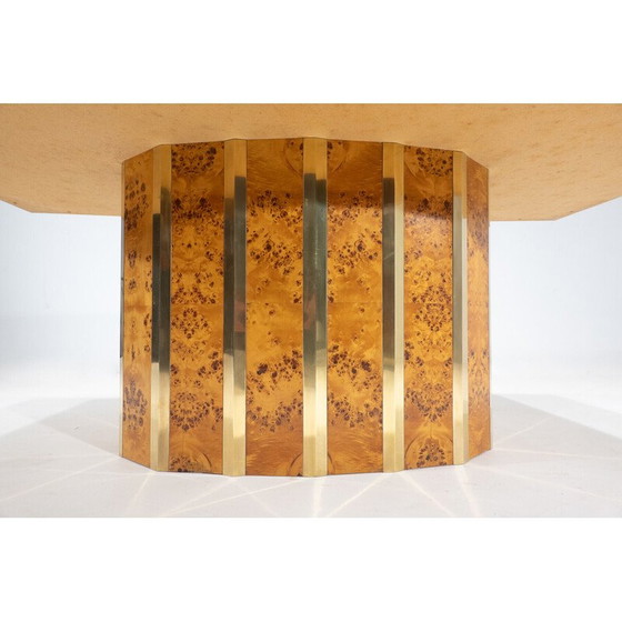 Image 1 of Mid Century eettafel in essenhout nerf, Italië