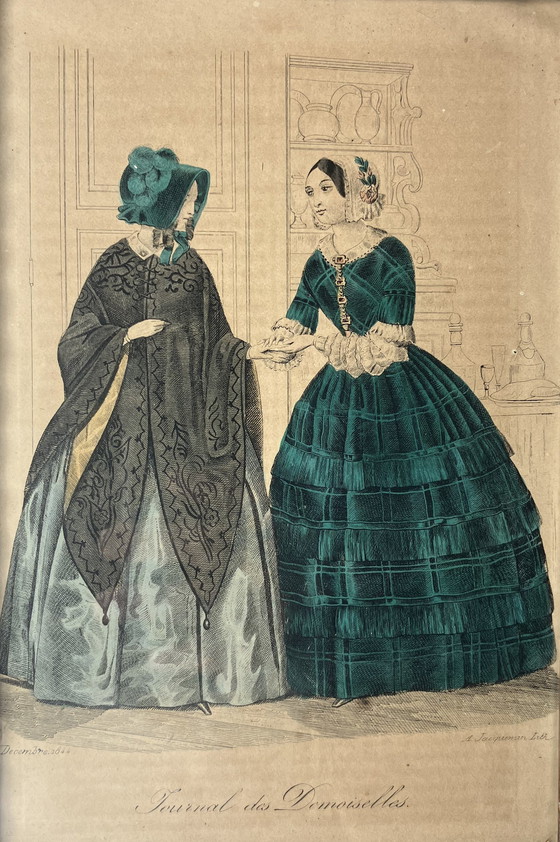 Image 1 of Prent Uit Journal Des Damoiselles - 1844 - A. Jacquemin Lith