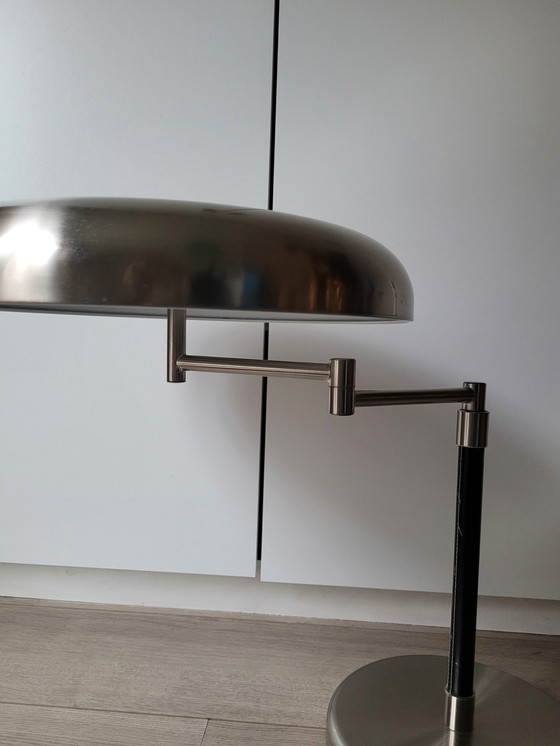 Image 1 of Vintage 90S Ikea Grimsö Lamp Metaal Met Leer