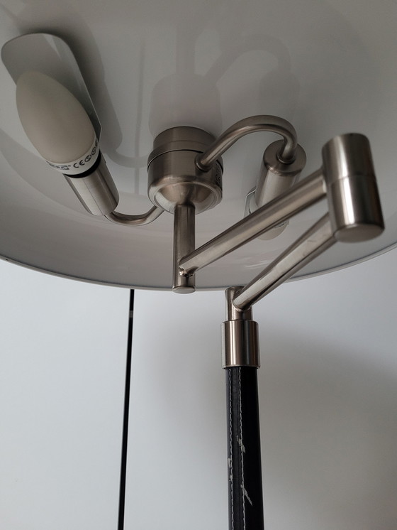 Image 1 of Vintage 90S Ikea Grimsö Lamp Metaal Met Leer