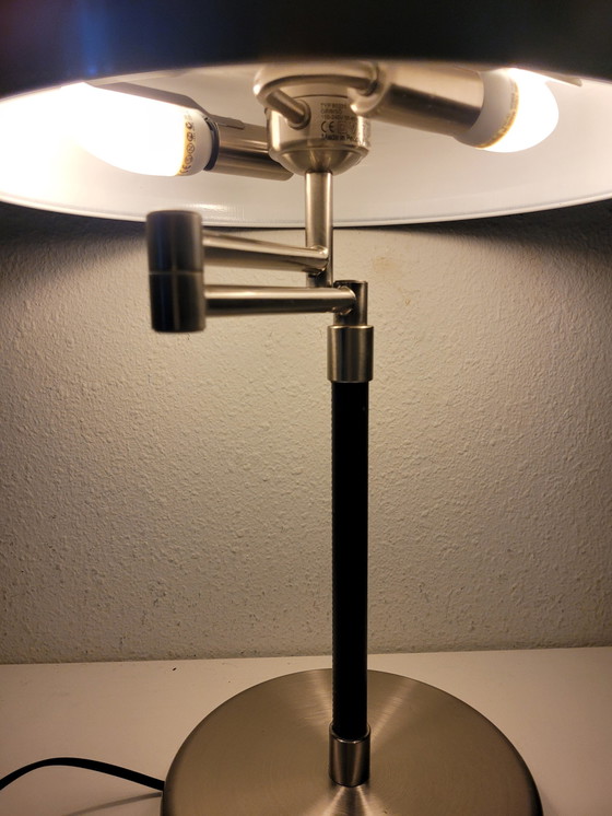 Image 1 of Vintage 90S Ikea Grimsö Lamp Metaal Met Leer