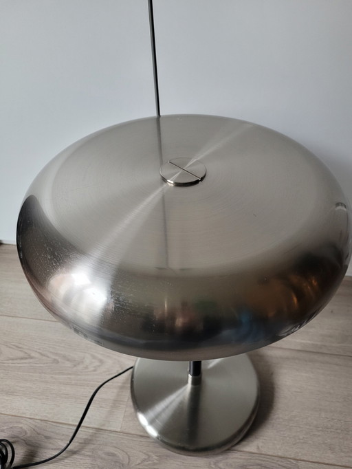 Vintage 90S Ikea Grimsö Lamp Metaal Met Leer