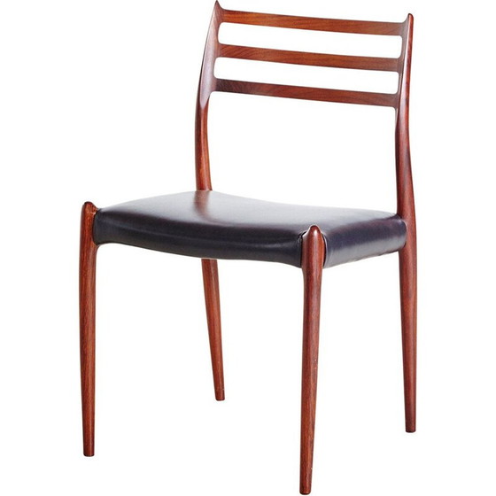 Image 1 of Set van 4 vintage Model 78 eetkamerstoelen door Niels O. Moller voor J.L. Moller 1960