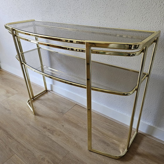 Image 1 of Vintage gouden Consoletafel