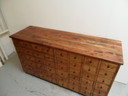 Vintage Apothekerskast Met 48 Lades 1950'S