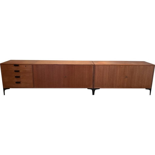 Scandinavisch dressoir in twee delen, 1950