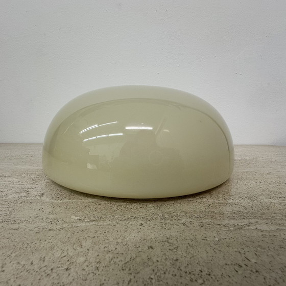 Image 1 of Vintage opaline glazen plafondlamp