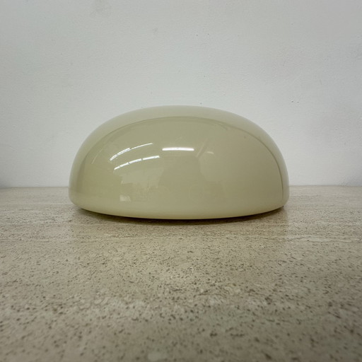 Vintage opaline glazen plafondlamp