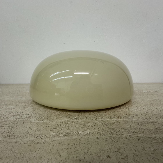 Image 1 of Vintage opaline glazen plafondlamp