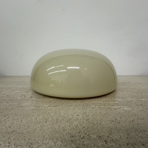 Vintage opaline glazen plafondlamp