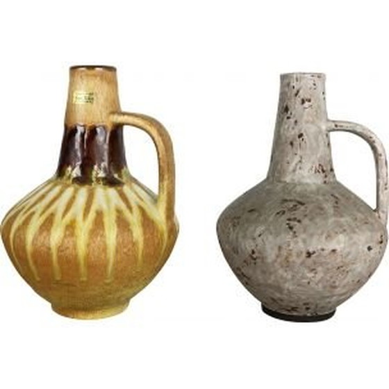 Image 1 of Paar van 2 vintage keramische vazen door Heinz Siery voor Carstens Tonnieshof, Duitsland 1970