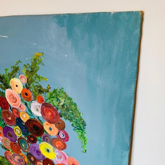 Image 1 of Vintage schilderij "boeket bloemen