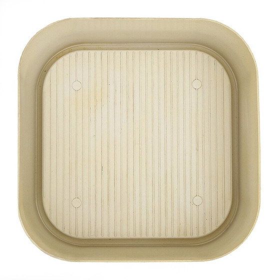 Image 1 of Vintage plantenbak "Crescendo" in wit Abs van Isao Hosoe voor Bilumen, 1970