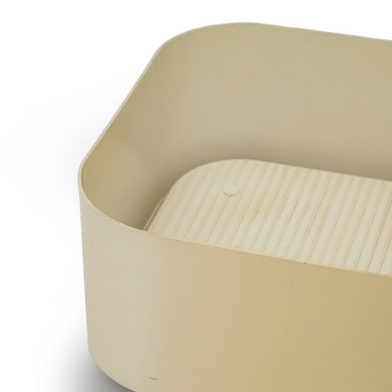 Image 1 of Vintage plantenbak "Crescendo" in wit Abs van Isao Hosoe voor Bilumen, 1970