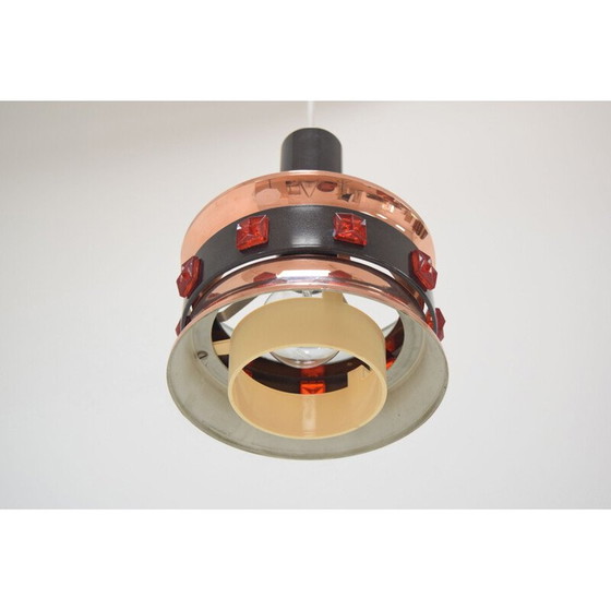 Image 1 of Vintage plastic hanglamp Denemarken 1970