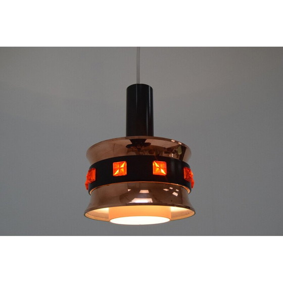 Image 1 of Vintage plastic hanglamp Denemarken 1970