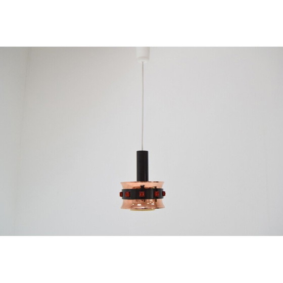 Image 1 of Vintage plastic hanglamp Denemarken 1970