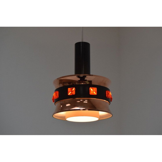 Image 1 of Vintage plastic hanglamp Denemarken 1970