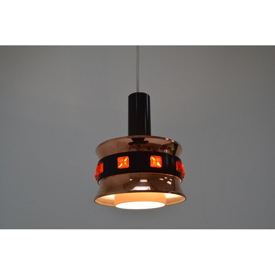 Image 1 of Vintage plastic hanglamp Denemarken 1970