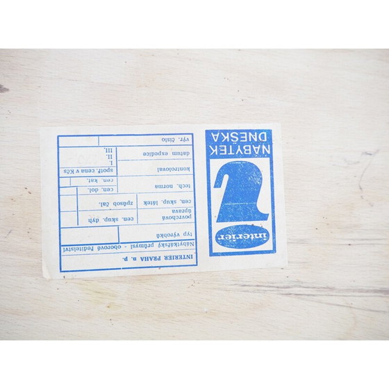 Image 1 of Vintage vergadertafel Opaxite glas van Jiří Jiroutek voor Interier Praha, 1960.